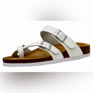 I am selling these because they were too small. The sandals were NEVER worn.